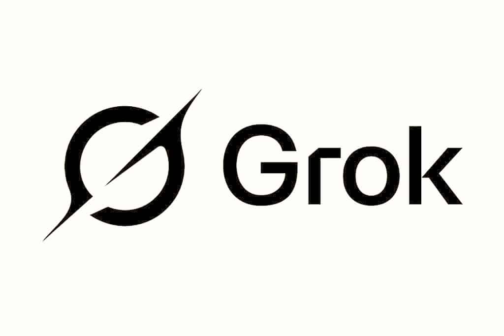 grok logo blanc