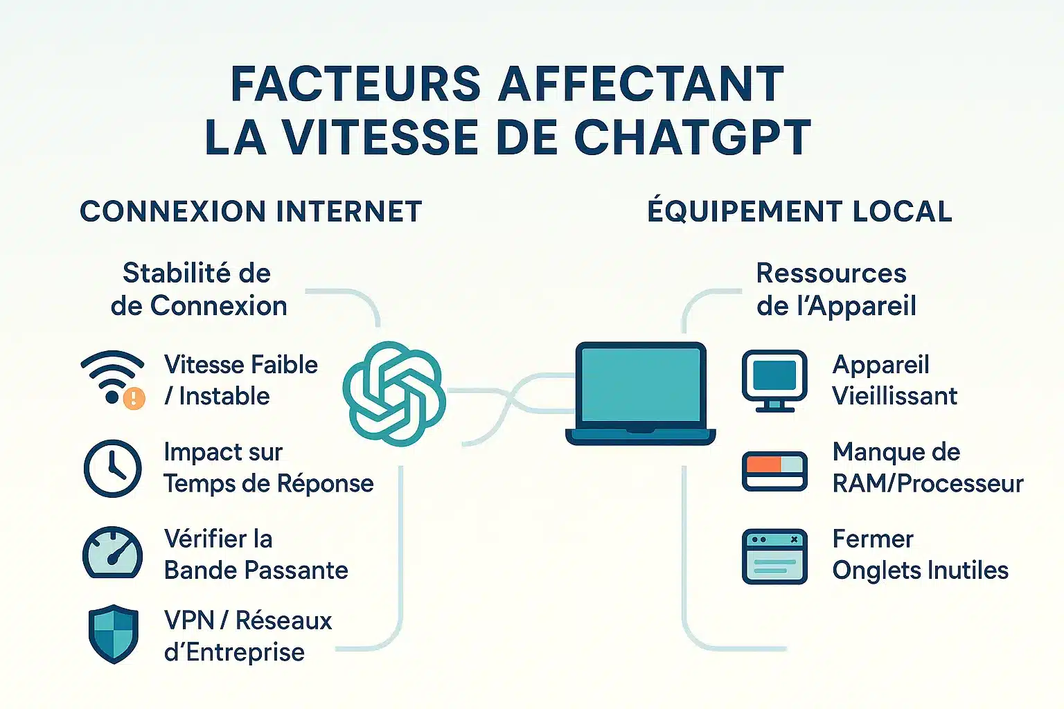 Facteurs affectant la vitesse de ChatGPT