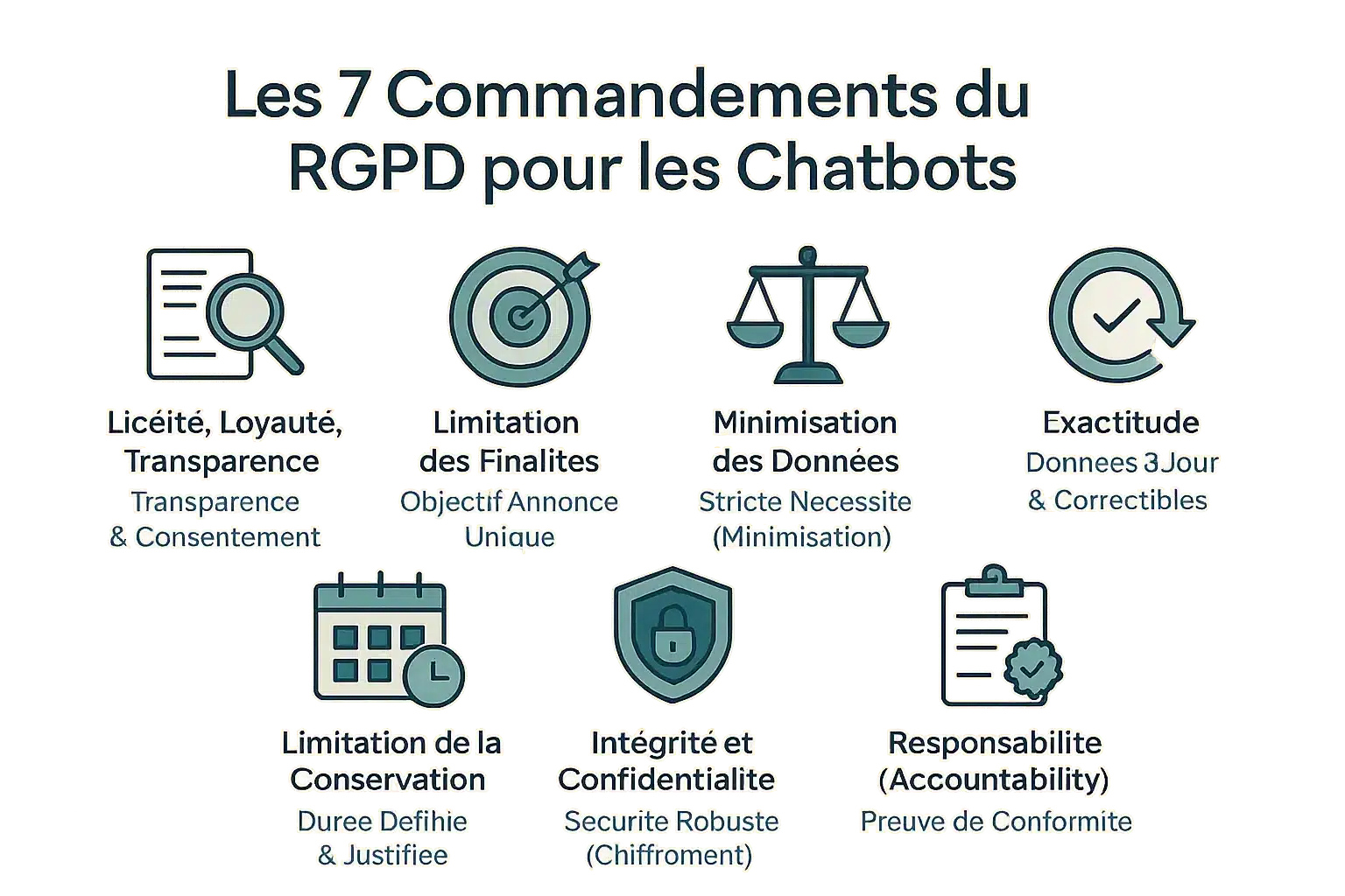 Les 7 commandements du RGPD pour votre chatbot