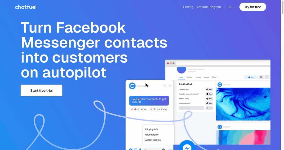 Chatfuel, automatisation des conversations Facebook Messenger