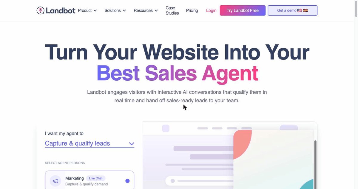 Landbot, constructeur visuel d'agents conversationnels