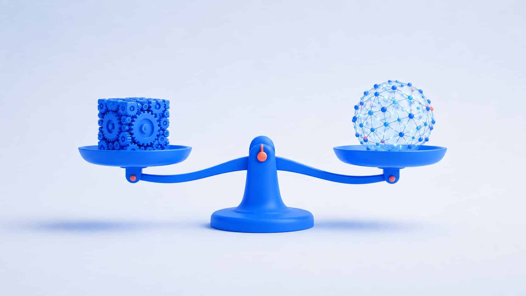 Balance comparant un chatbot à règles et un chatbot IA pour choisir le bon type